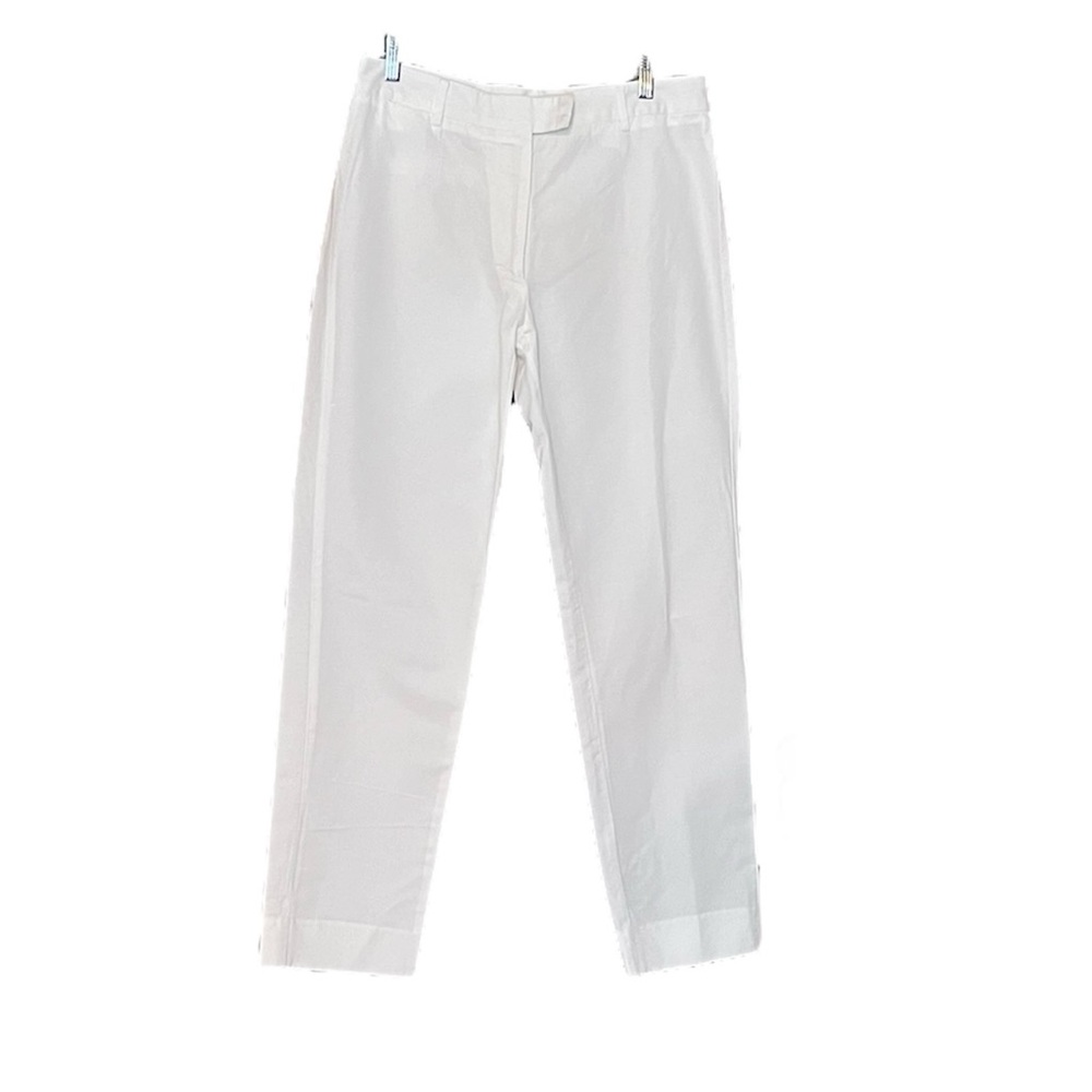 Officine Generale White Linen Blend Louise Trouser Pants FR40 US 8